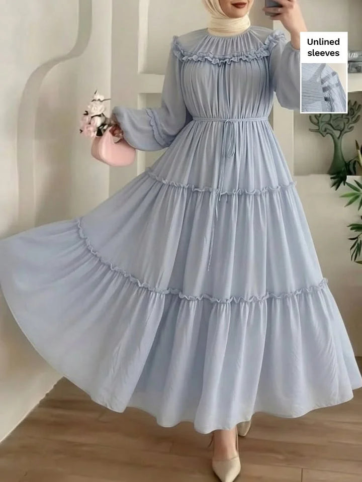 Robe Longue Rosée Évanescente