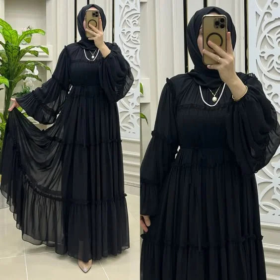 Robe Longue Rosée Évanescente