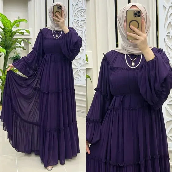Robe Longue Rosée Évanescente