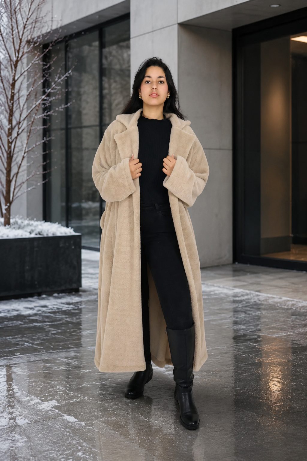 Manteau Shearling Luxe