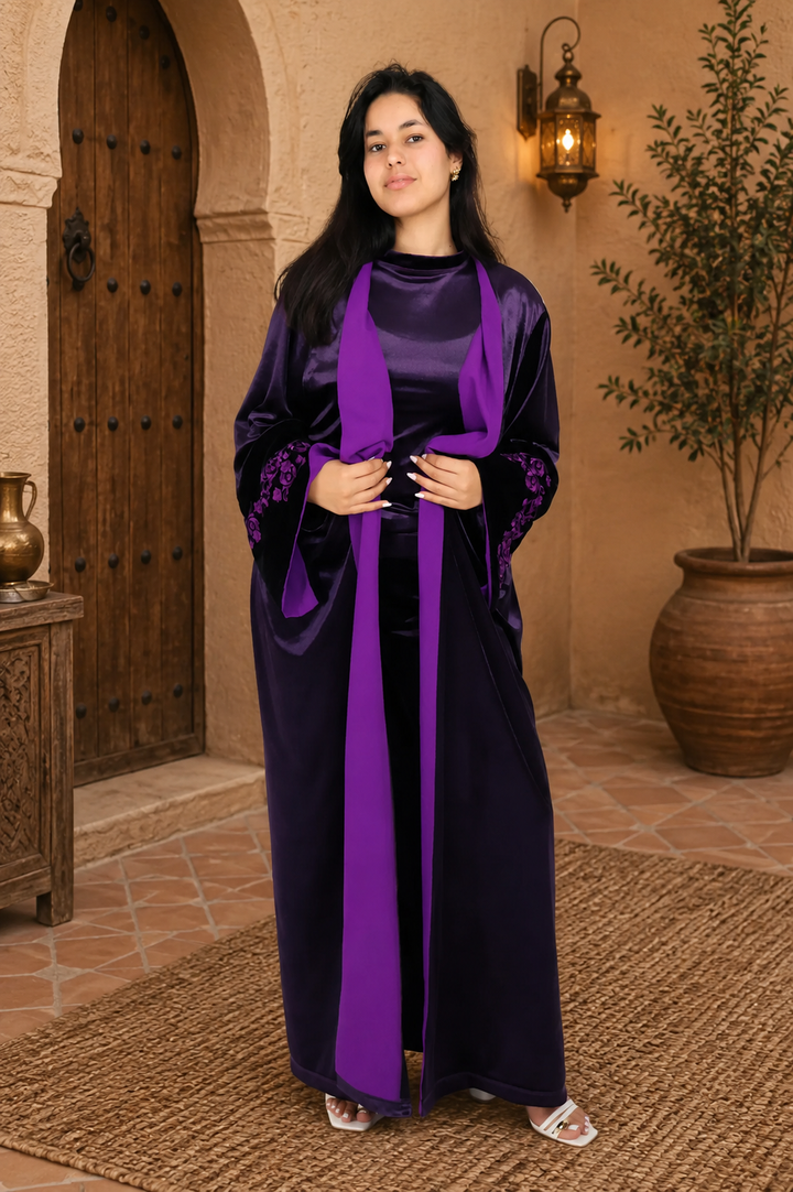 Caftan Velvet Amira – 3 Pièces