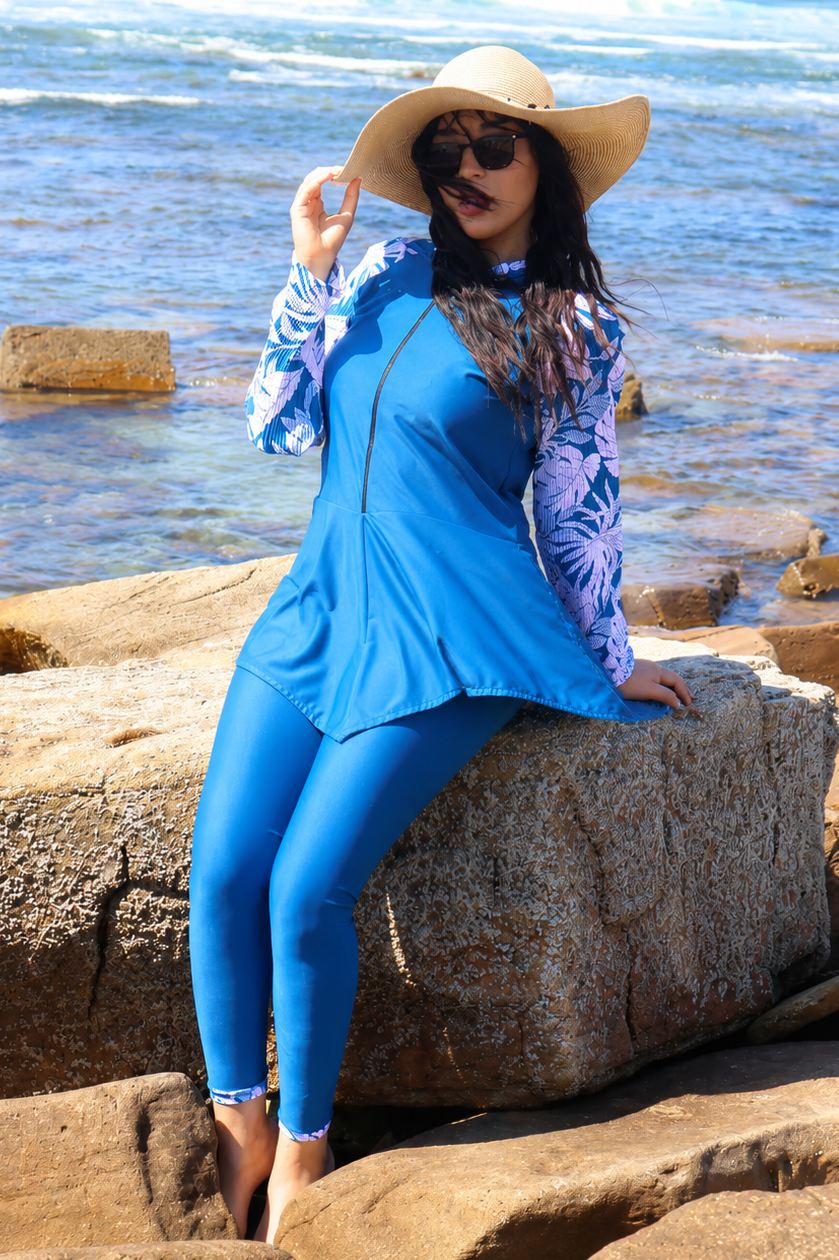 Burkini Femme Bleu Azuréa