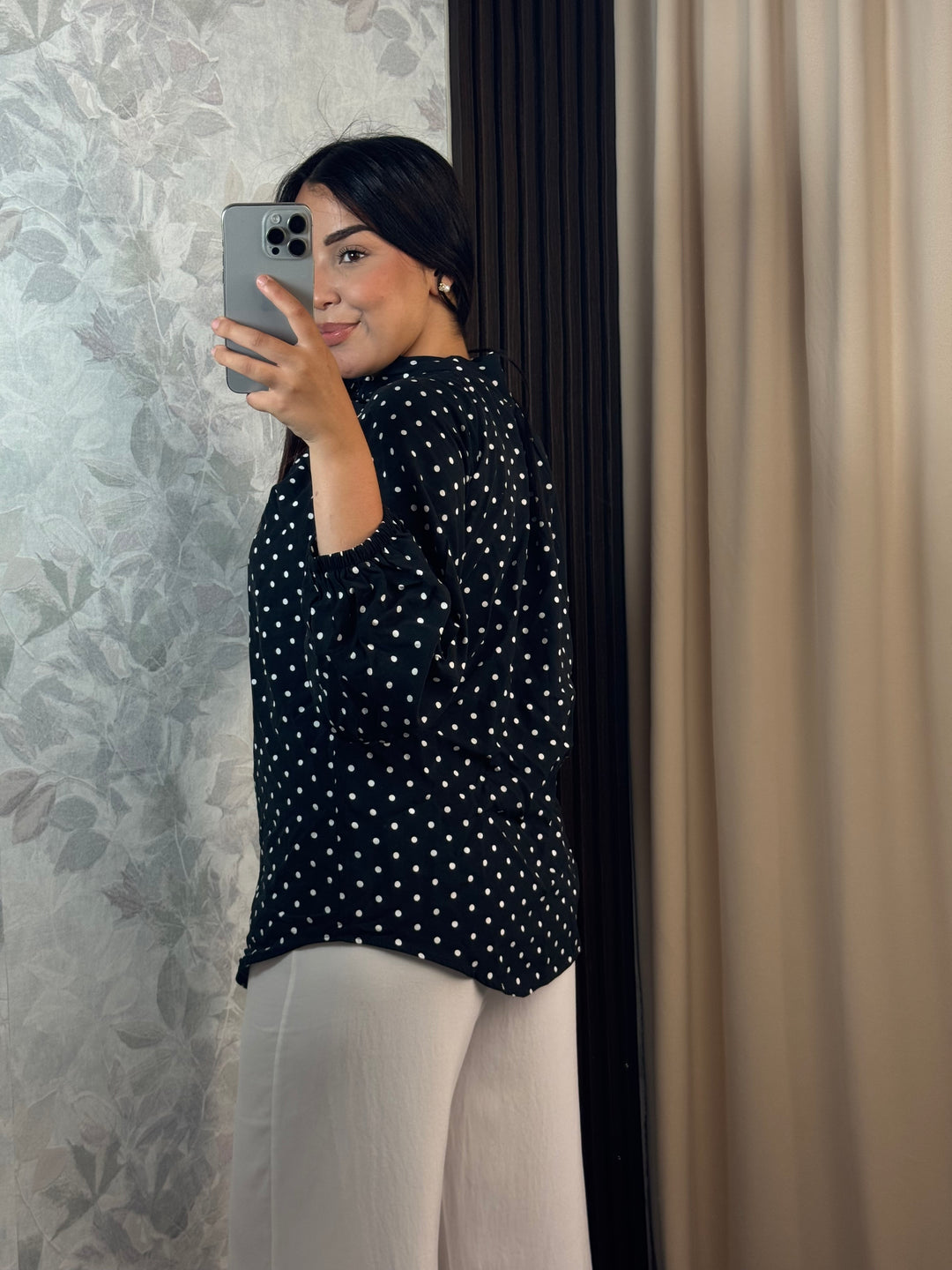 Blouse Éclipse Pois | Élégance Chic Femme