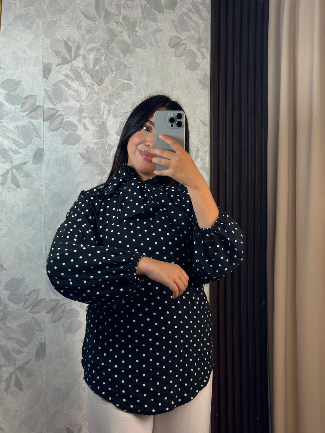 Blouse Éclipse Pois | Élégance Chic Femme