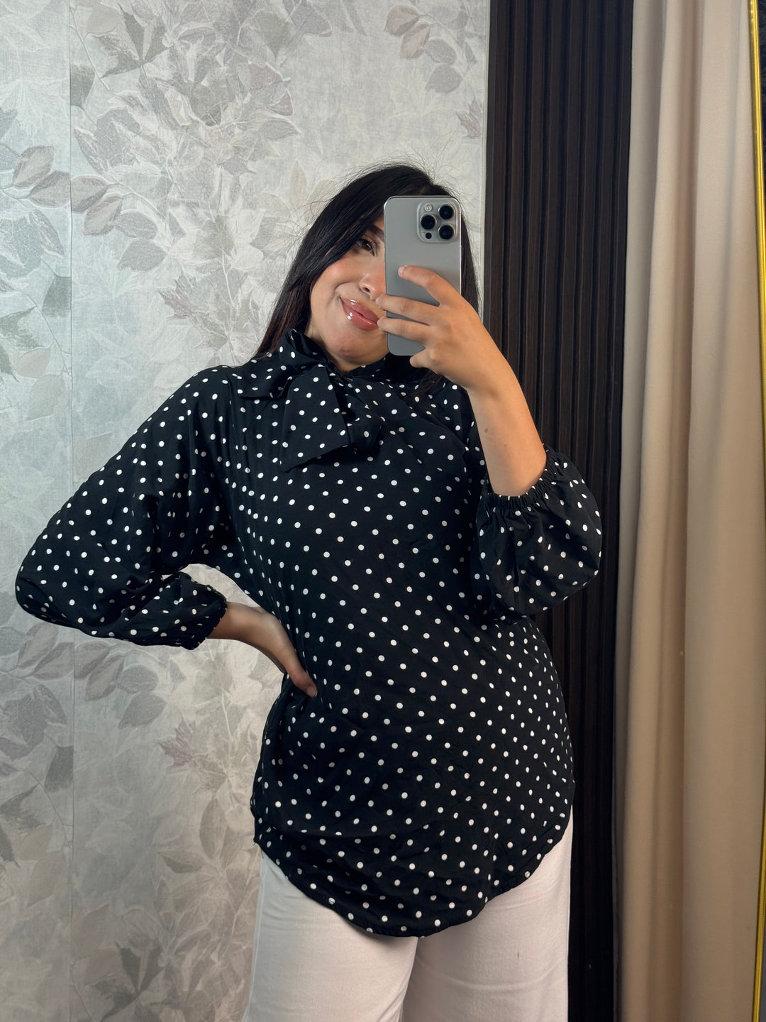 Blouse Éclipse Pois | Élégance Chic Femme