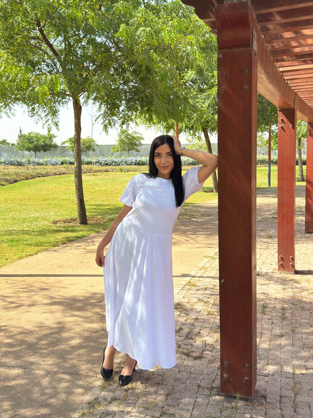 Celeste White Maxi Dress – Robe Longue Blanche Élégante pour Femme