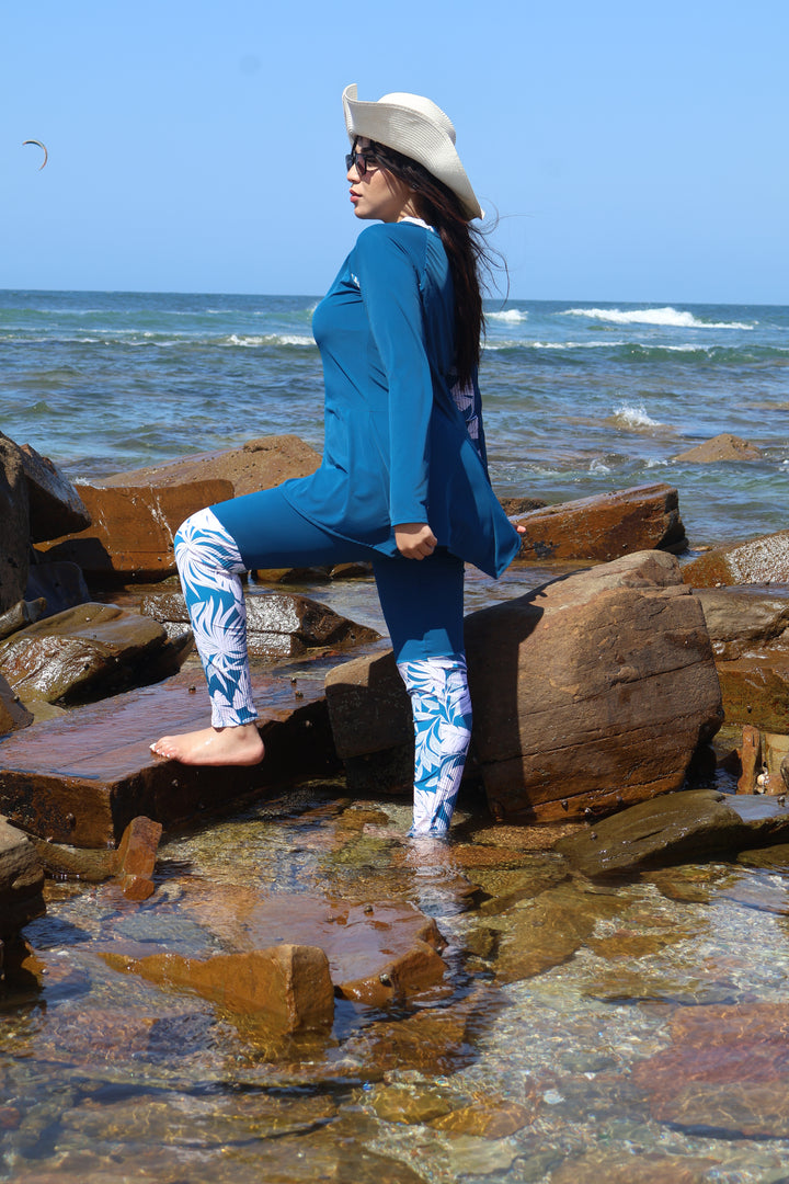 Burkini Azure Wave – Maillot de Bain Modeste Femme