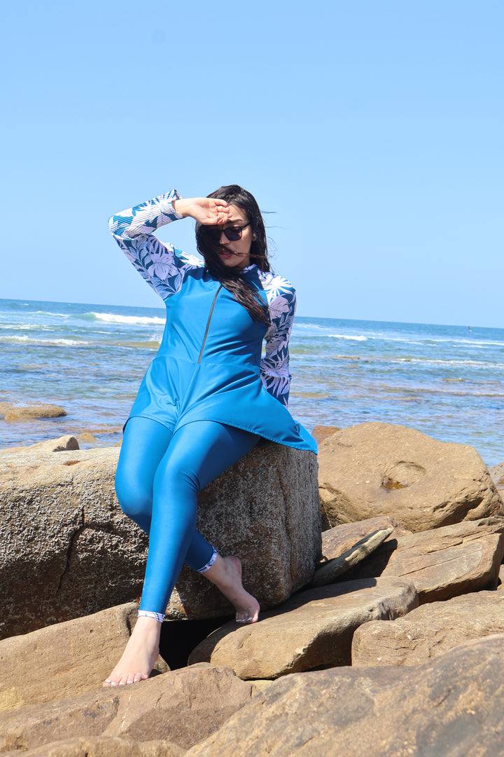 Burkini Femme Bleu Azuréa