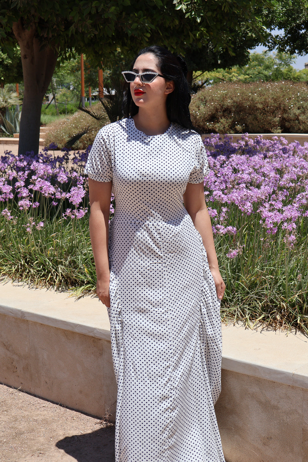 Polka Dots Maxi Dress