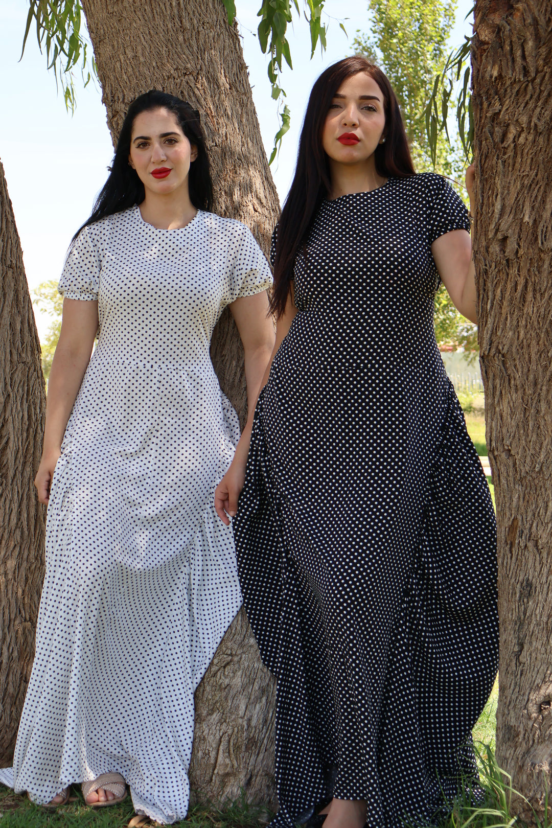 Polka Dots Maxi Dress