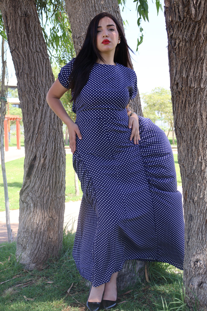 Polka Dots Maxi Dress