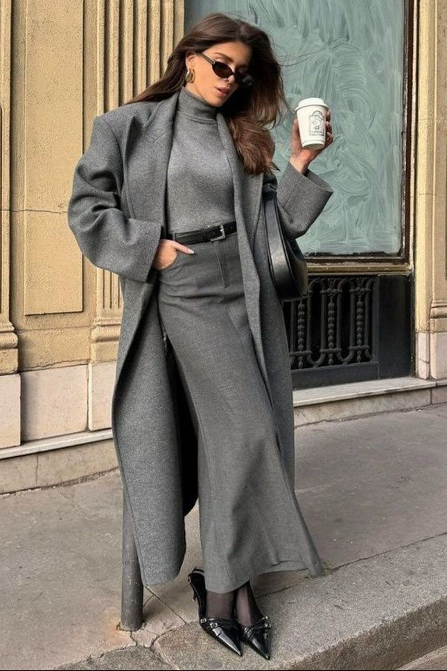 Manteau Héritage Gris Long