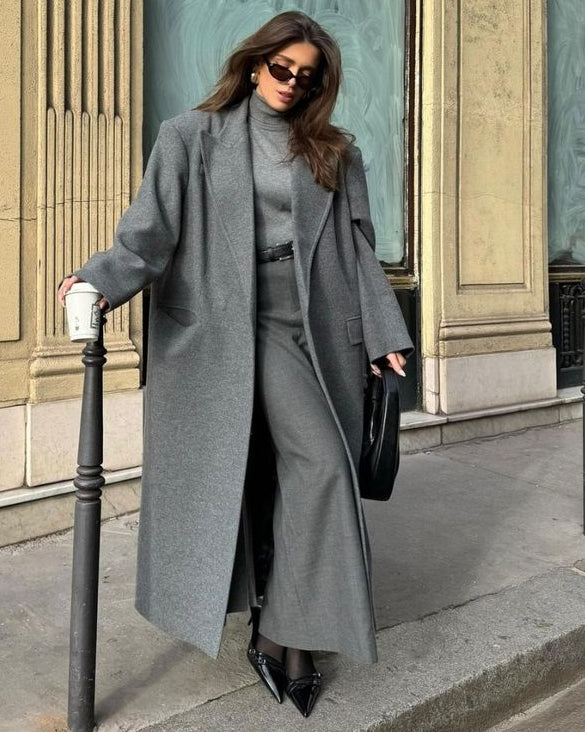 Manteau Héritage Gris Long