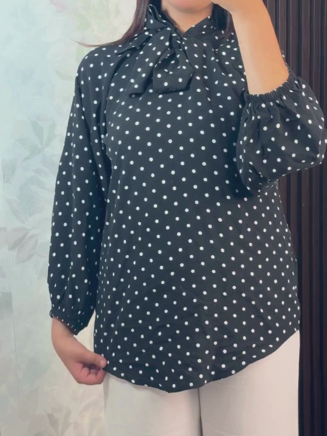 Blouse Éclipse Pois | Élégance Chic Femme